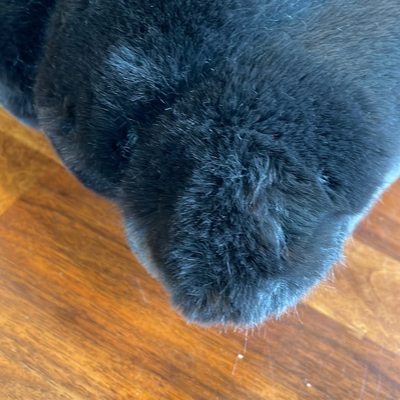 NEVER USED SOFT CHOCOLATE MINK FAUX FUR ACCENT PILLOW - Picture 6 of 8